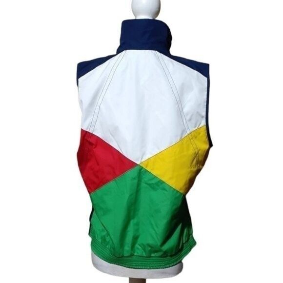 Ralph Lauren LRL Color Block Multi Color Reversable Vest Women's Size Medium - Picture 7 of 14